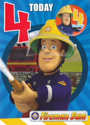 Brandweerman Sam Verjaardagskaart 5 Jaar 5 Today Met Button