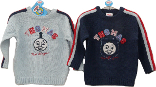 Uitverkoop Kleding (Thomas, Bob de Bouwer, Chuggington Thomas de Trein Trui (donkerblauw) (Maat: 86 92) | TH Jumper2008