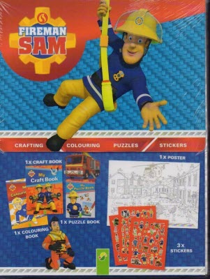 scheepsbouw Wakker worden daar ben ik het mee eens Brandweerman Sam: Boek: Verrassingspakket met kleurboek, knutselboek,  puzzelboek, poster en stickervellen | BS-Boek Verrassingspakket