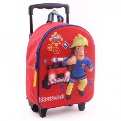 Bot loyaliteit strak Brandweerman Sam - 3D Koffer/trolley/rugzak met wieltjes