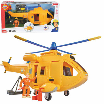 Onbevreesd schroef waarde Brandweerman Sam: Helicopter Wallaby 2 met Tom Figuur (met licht en geluid)  | BS-EAN Code: 4006592916619