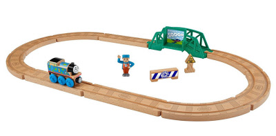 peddelen George Eliot militie Thomas de Trein - 5 in 1 houten Startset - Wood Builder Playset (Thomas  wooden railway) | TH FHM64