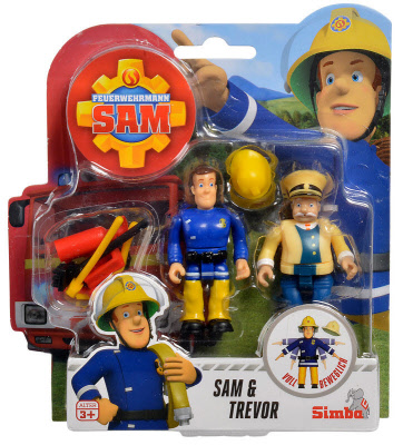 envelop Necklet Vergelijking Brandweerman Sam: Klaas Kozijn (buschauffeur) & Brandweerman Sam (2 actie  figuurtjes/Simba) | BS 1 actiefiguurtje Norbert Simba