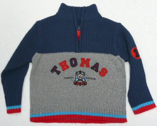 Uitverkoop Kleding (Thomas, Bob de Bouwer, Chuggington Thomas de Trein Trui (donkerblauw) (Maat: 86 92) | TH Jumper2008